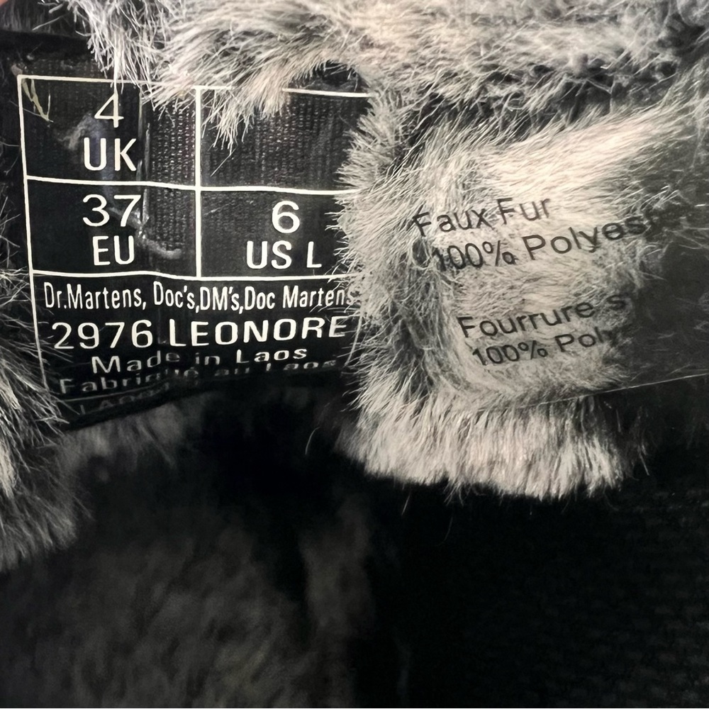 Dr. Martens Women’s Leonore Faux Fur Lined Nubuck Chelsea Boot Size 6 #666 - Picture 8 of 10